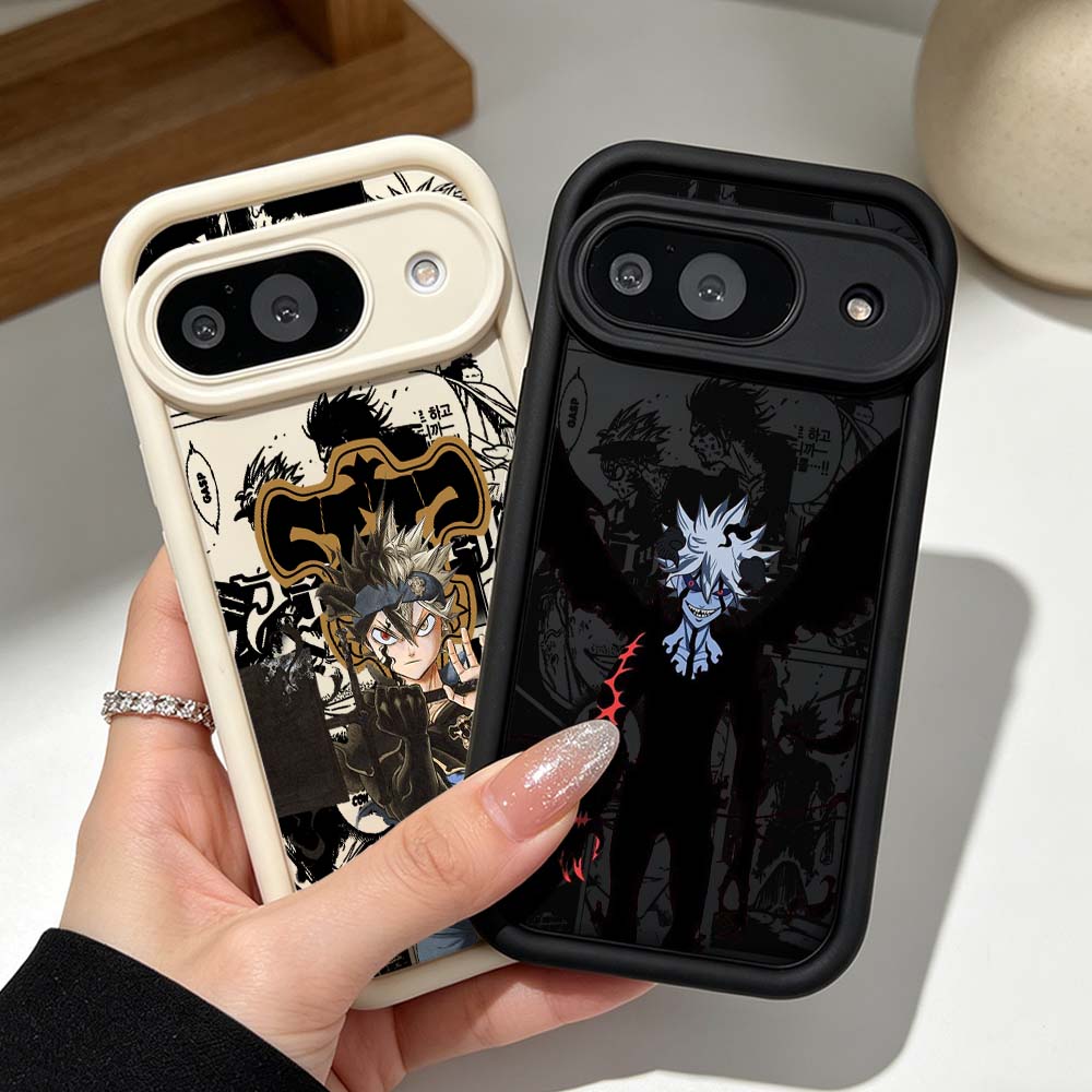 Google Pixel 8A - Capa de silicone Black Clover Cool