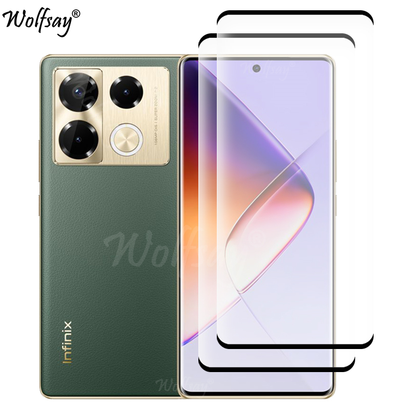 Curved Edge Screen - Borda curvada vidro temperado para infinix