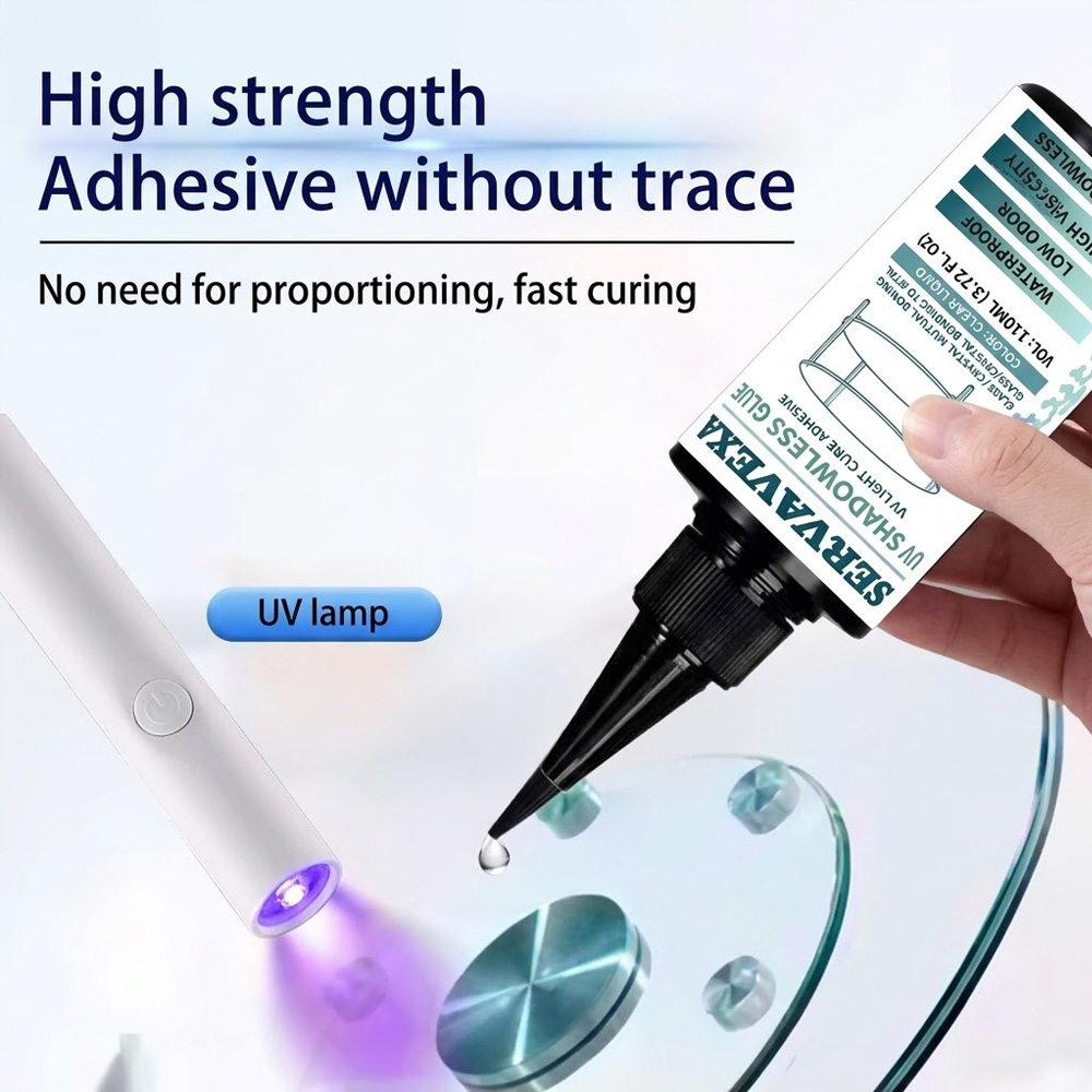 Liquid Uv Glue Kit - Kit de Cola UV Transparente 110ml