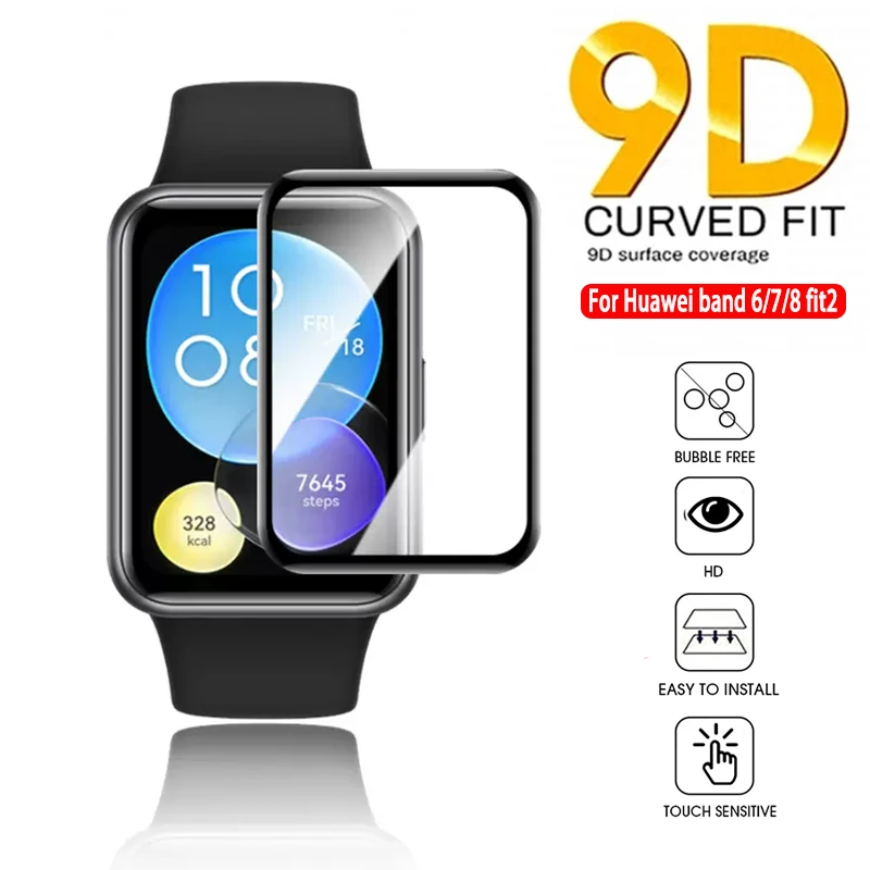 Curved Edge Screen - Vidro macio protetor para huawei watch