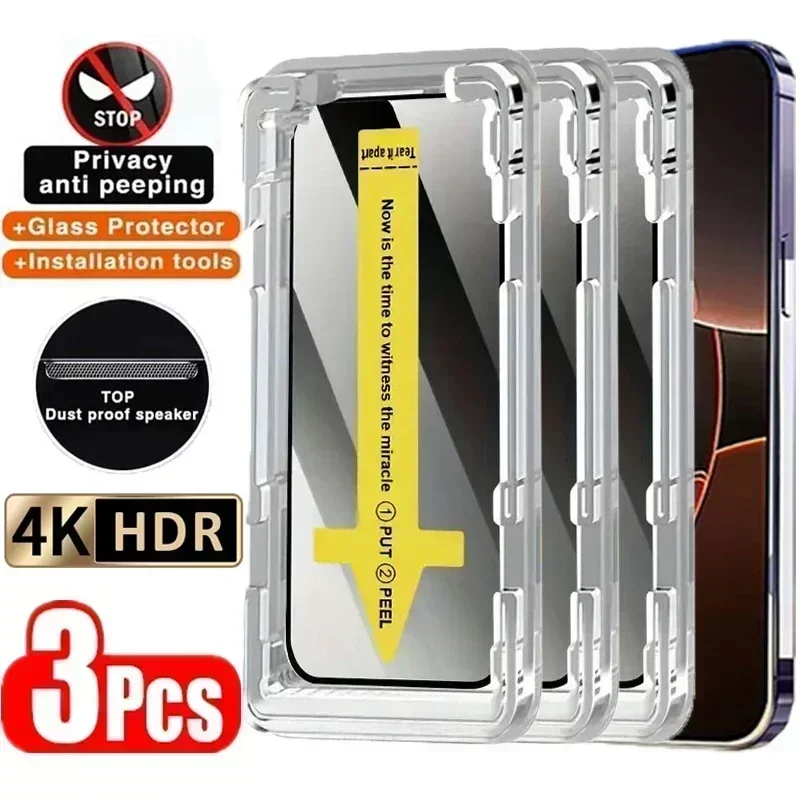 Oppo A78 - 3PCS Protetor de Tela de Privacidade