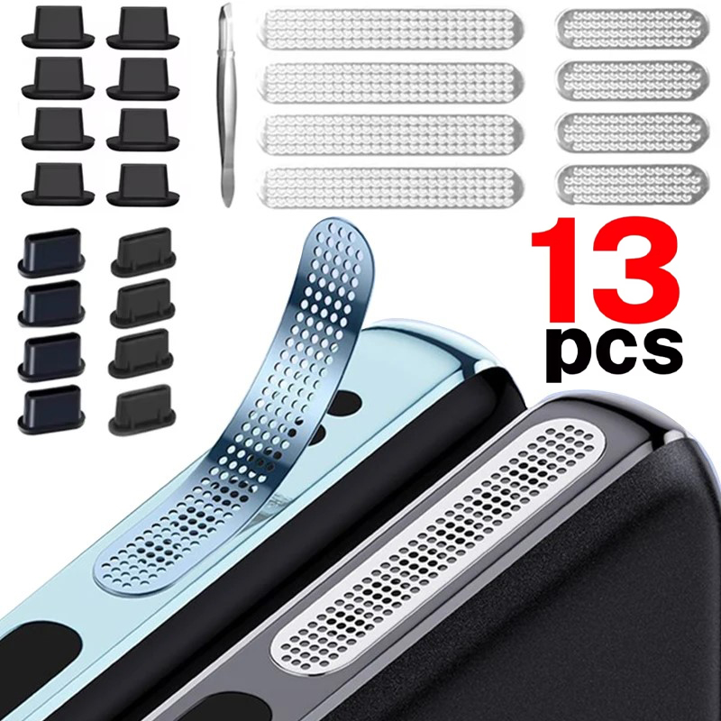 Dust Removal Sticker - 13 pçs telefone móvel à prova