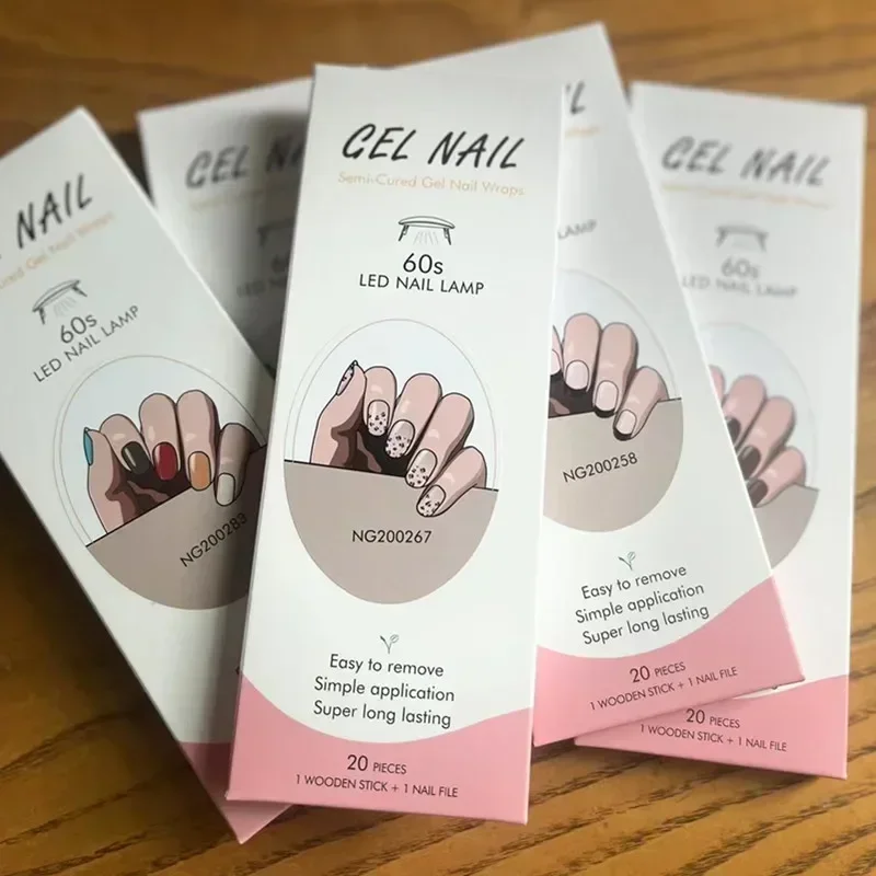 Full Cover Adhesive - Tiras de gel semi-curadas para unhas,