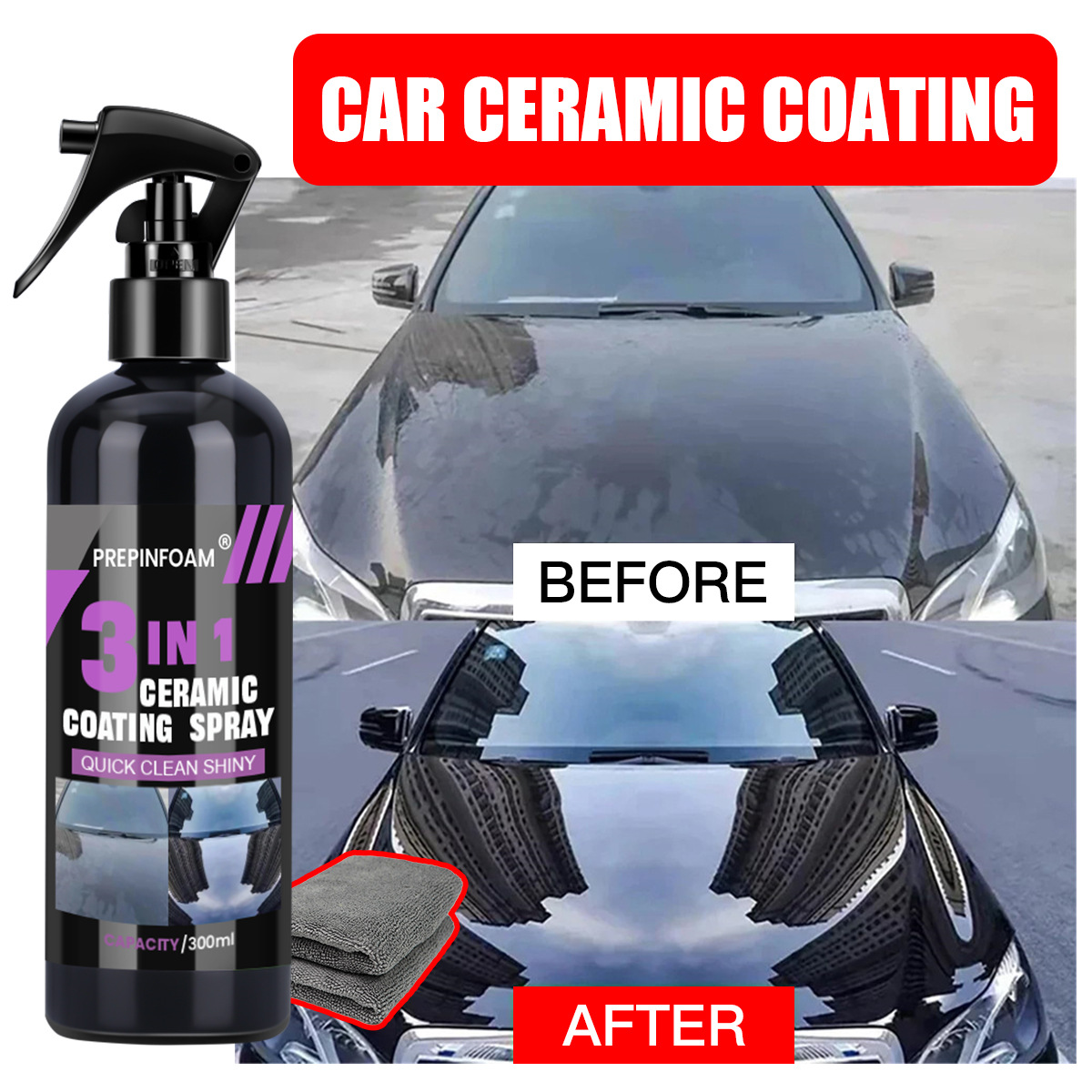 Nano Liquid Coating - Spray de Limpeza Rápida para Remover