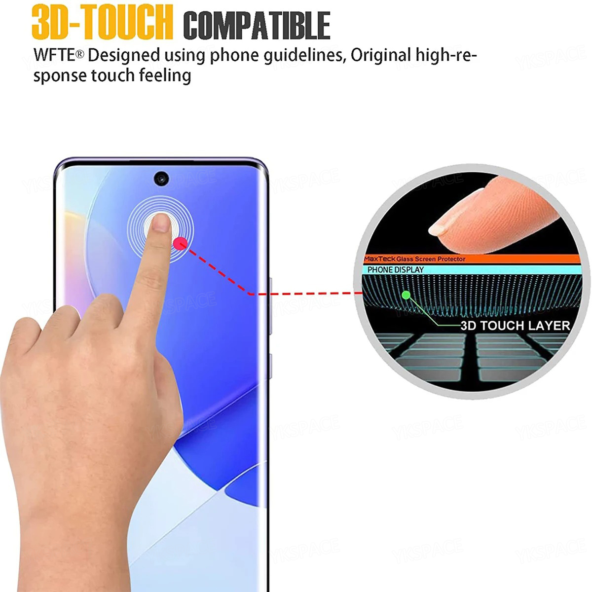 2 pçs 3d borda curvada 9h hd f - Curved Edge Screen avaliação e preço