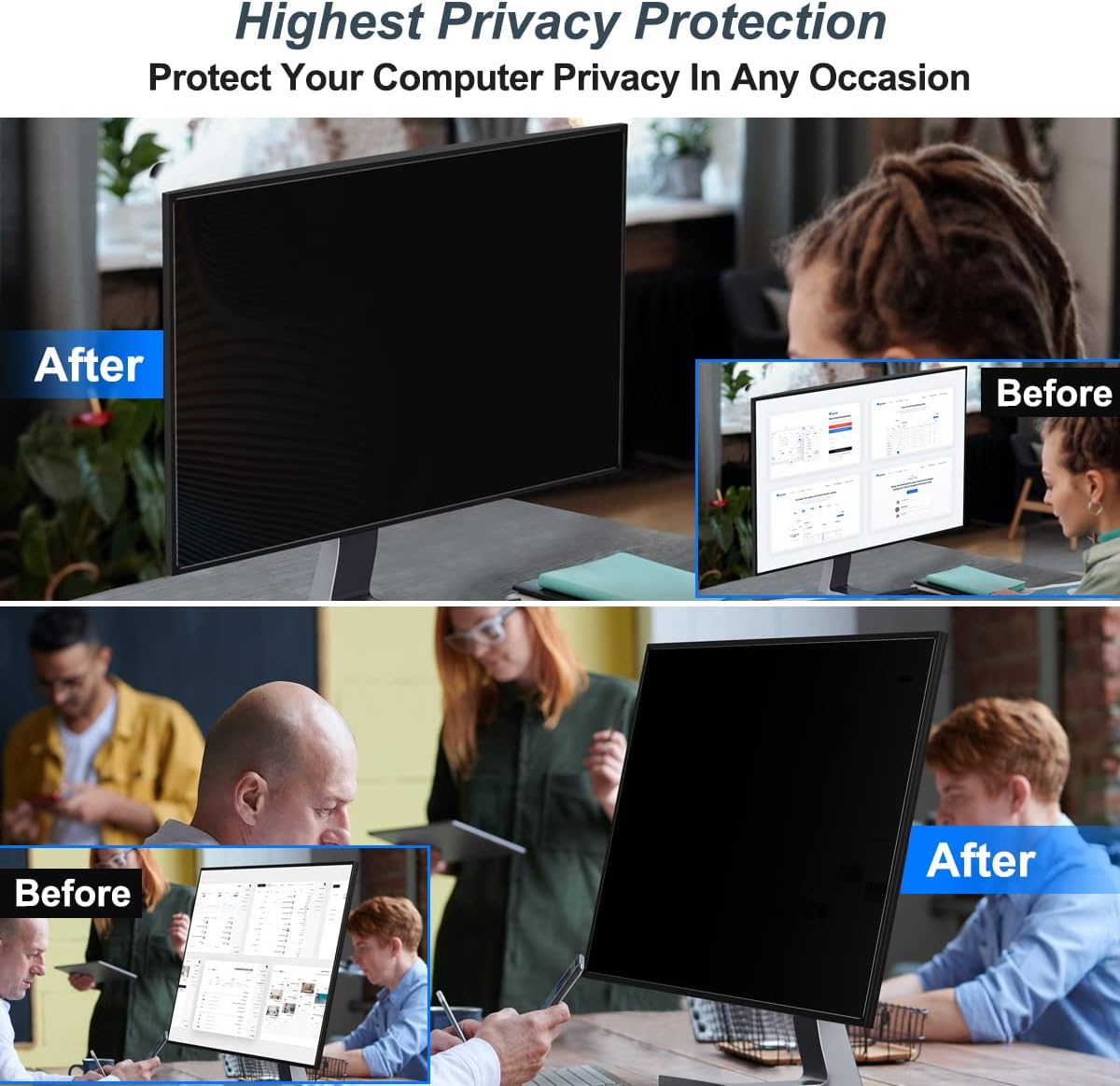 2 pacotes de filtro de tela de - Privacy Filter 2Pack avaliação e preço