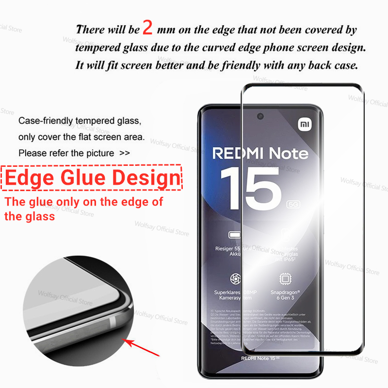 2/peças vidro de borda curvada - Curved Edge Screen avaliação e preço