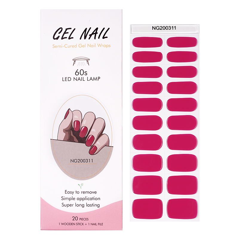 Huizi francês gel tiras de unh - Full Cover Adhesive avaliação e preço